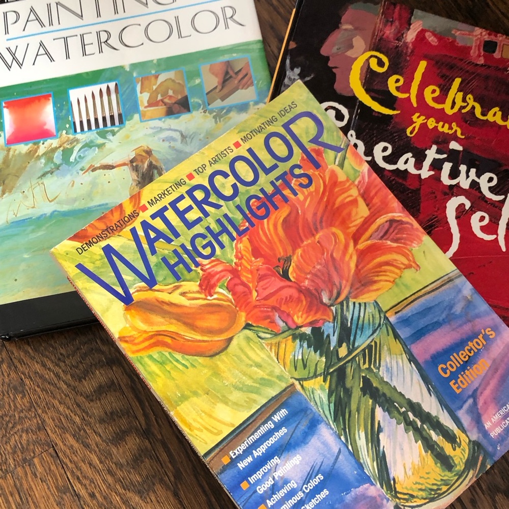 Watercolor Books & Magazine Bundle